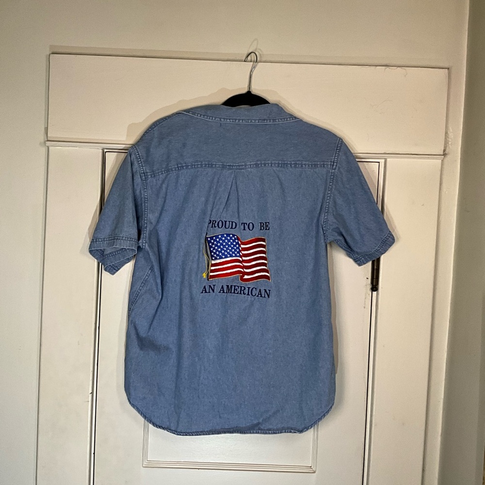 Vintage Denim American Short Sleeve Shirt